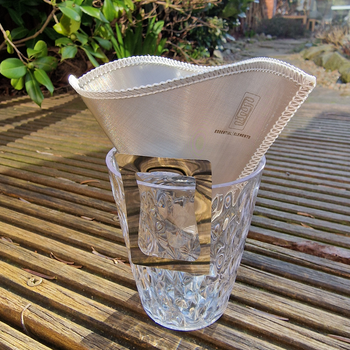 BREW+FILTERduo, DUO SET 1 x basket & 1 x cone, naked steel, 20 µm, 18/8 INOX