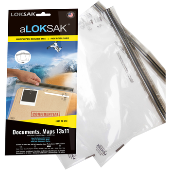 aLOKSAK 13x11 Documents, Maps - 2 Stück(33,7 x 26,7 cm) Dokumente, Karten 