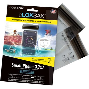 aLOKSAK 3.7x7 Small Phone - 2 Stück (8,5 x 15,8 cm) Kleines bis mittleres Smartphone 