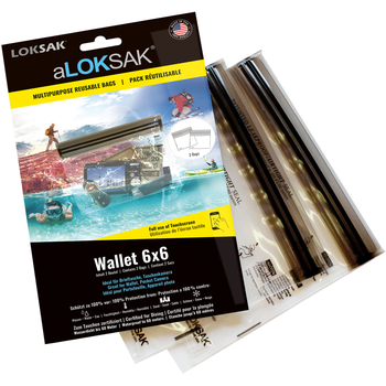 aLOKSAK 6x6 Wallet - 2 Stück (15,9 x 13,3 cm) Brieftasche, Taschenkamera 