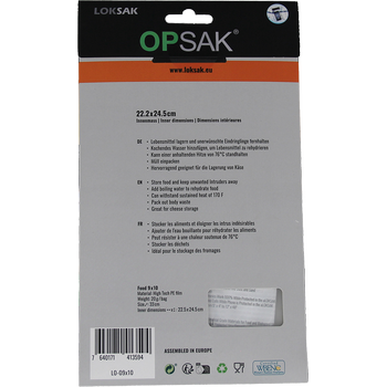OPSAK 9x10 Food - 2 Stück (22,5 x 24,5 cm) Lebensmittel
