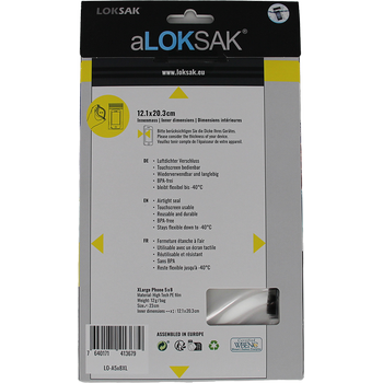 aLOKSAK 5x8 XLarge Phone - 2 Stück (12,1 x 20,3 cm) Smartphone mit Hülle