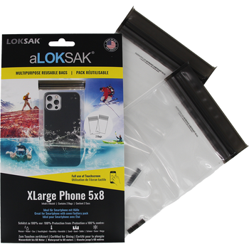 aLOKSAK 5x8 XLarge Phone - 2 Stück (12,1 x 20,3 cm) Smartphone mit Hülle 