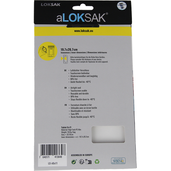 aLOKSAK 8x11 Tablet - 2 Stück (19,7 x 26,7 cm) Standard Tablet